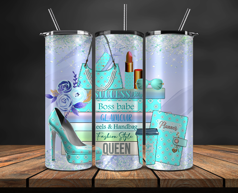 Fashion Style Tumbler Wrap , Luxury Logo Brand 107