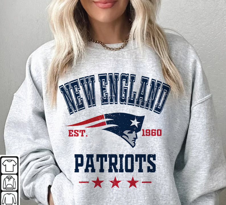 New England Patriots Football Sweatshirt png , T-Shirt Png, NFL T-Shirt Design 280
