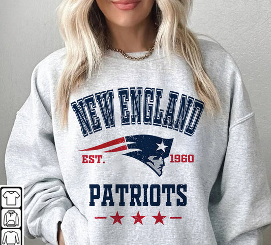 New England Patriots Football Sweatshirt png ,  T-Shirt Png, NFL T-Shirt Design 280