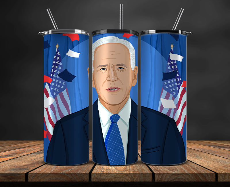 Joe Biden 2024 Tumbler Wrap,Joe Biden 2024 ,Presidential Election 2024 ,Race To The White House 29