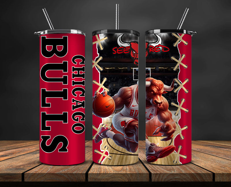 Chicago Tumbler Wrap, Basketball Design,NBA Teams,NBA Sports,Nba Tumbler Wrap,NBA DS-29