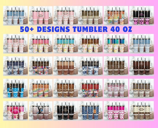 52 Designs Logo Fashion Tumbler Wrap 40oz ,Tumbler Wrap Bundle Designs