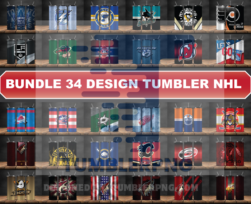 Bundle NHL Logo Tumbler Wrap, Bundle Sport Tumbler 02