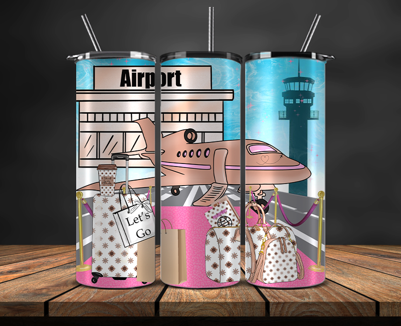 Fashion Style Tumbler Wrap , Luxury Logo Brand 110