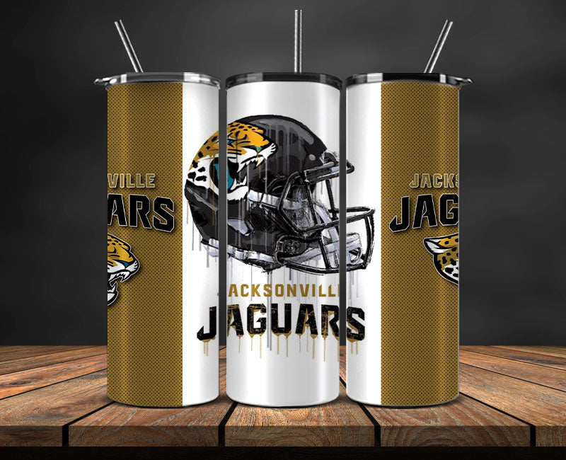 Jacksonville Jaguars Tumbler Wrap, NFL Logo Tumbler Png, NFL Design Png-30