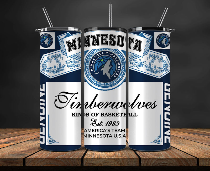Minnesota Timberwolves Tumbler Wrap, Basketball Design,NBA Teams,NBA Sports,Nba Tumbler Wrap,NBA DS-31