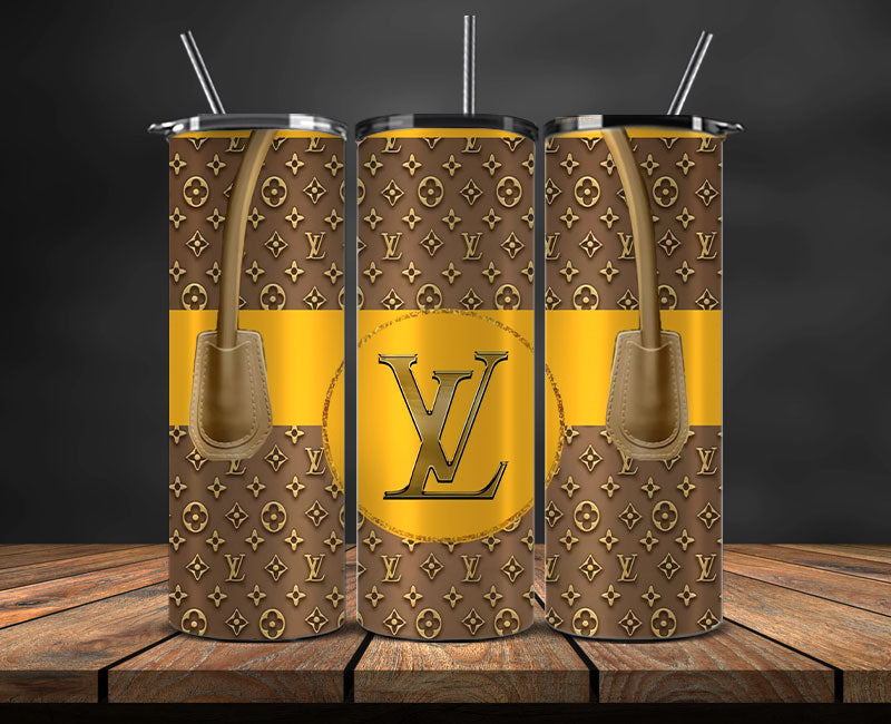 LV Tumbler Wrap, Lv Tumbler Png, Lv Logo , Luxury Tumbler Wraps, Logo Fashion Design 31