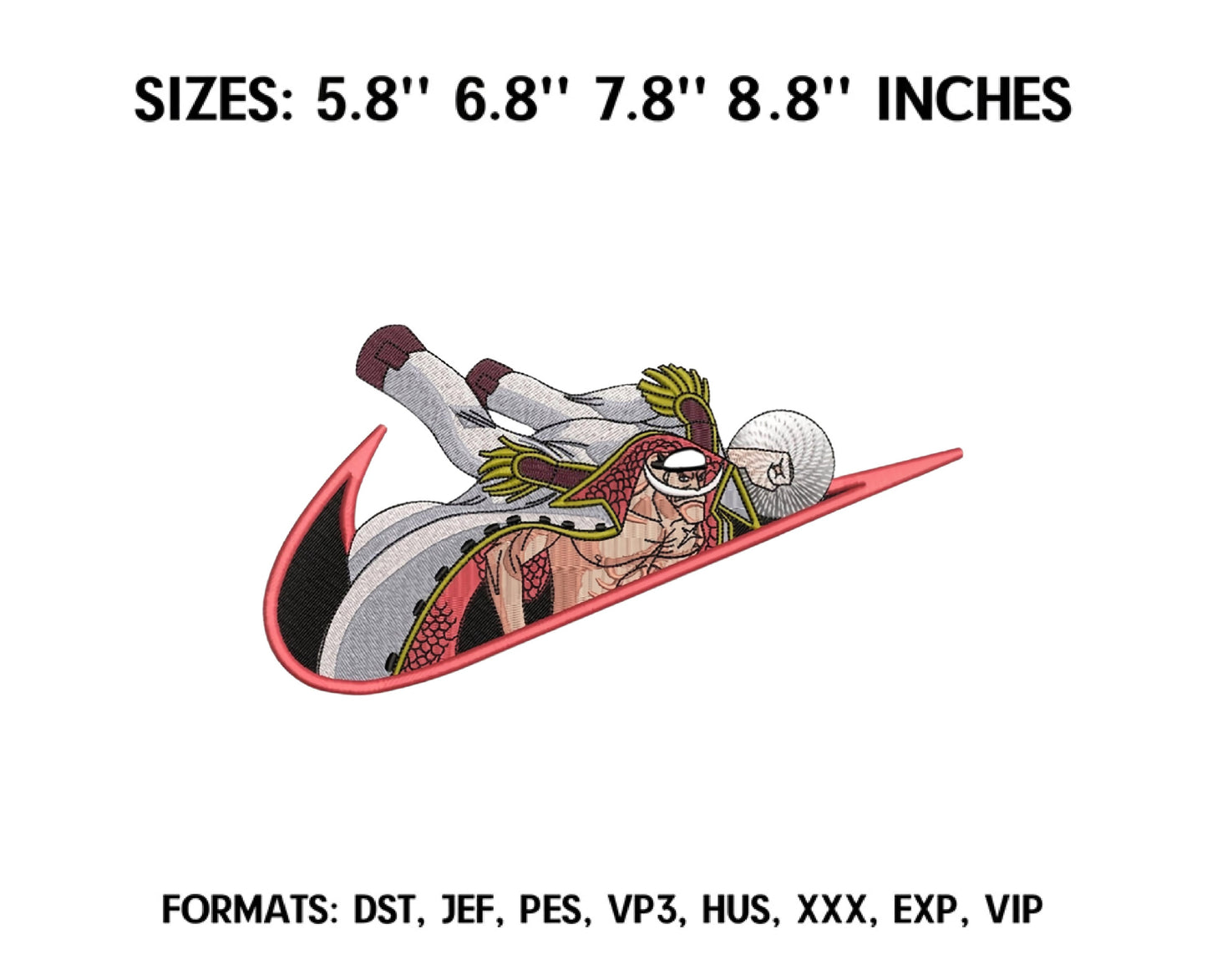 Ni ke Edward Newgate Anime Embroidery Design, Ni ke Anime Embroidery Designs 33