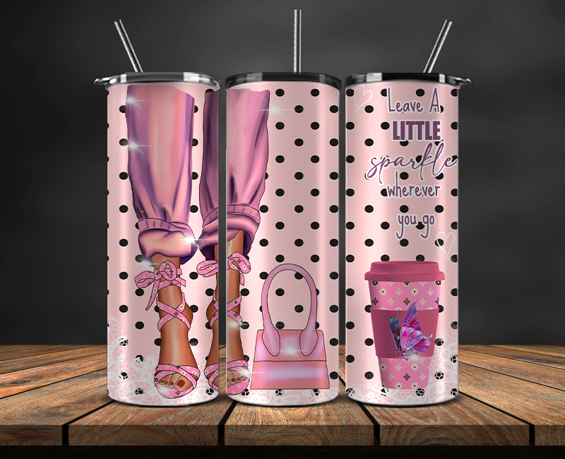 Fashion Style Tumbler Wrap , Luxury Logo Brand 114