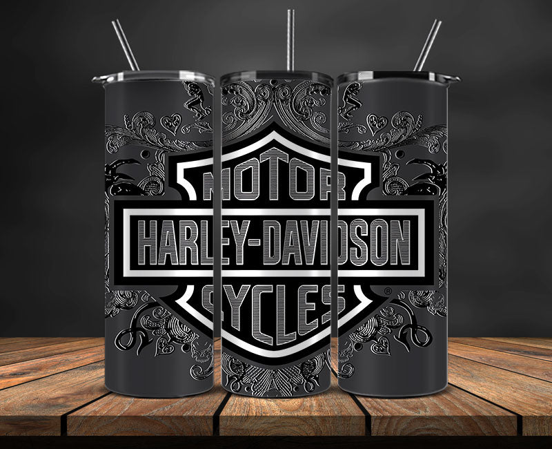 Harley Skinny Tumbler Png, Motor Harley Digital Tumbler Wrap, Harley Tumbler Wrap New 35