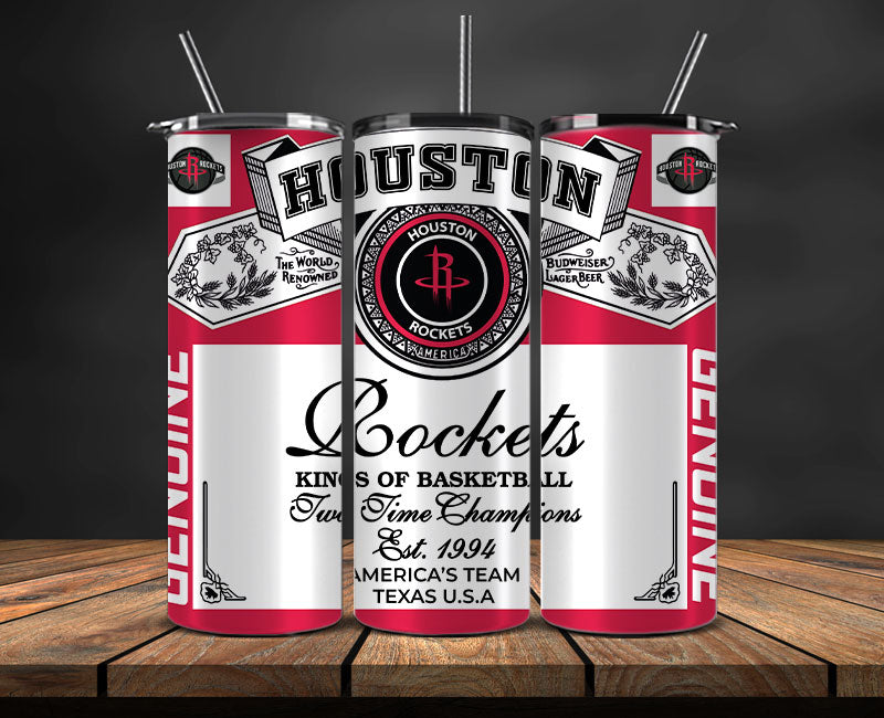 Houston Rockets Tumbler Wrap, Basketball Design,NBA Teams,NBA Sports,Nba Tumbler Wrap,NBA DS-37