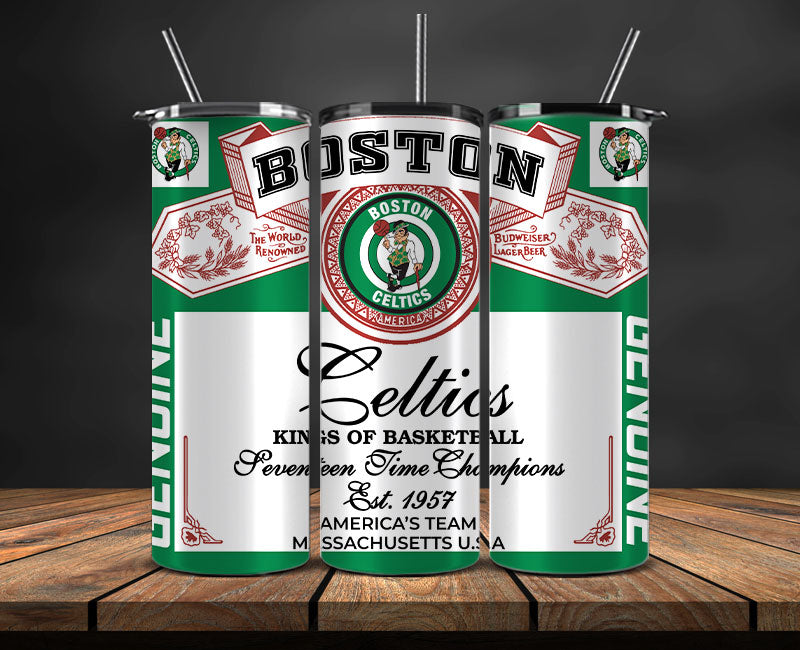 Boston Celtics Tumbler Wrap, Basketball Design,NBA Teams,NBA Sports,Nba Tumbler Wrap,NBA DS-38