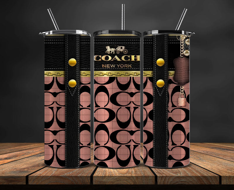Coach Tumbler Wrap, Coach Tumbler Png, Coach Logo, Luxury Tumbler Wraps, Logo Fashion Design 38