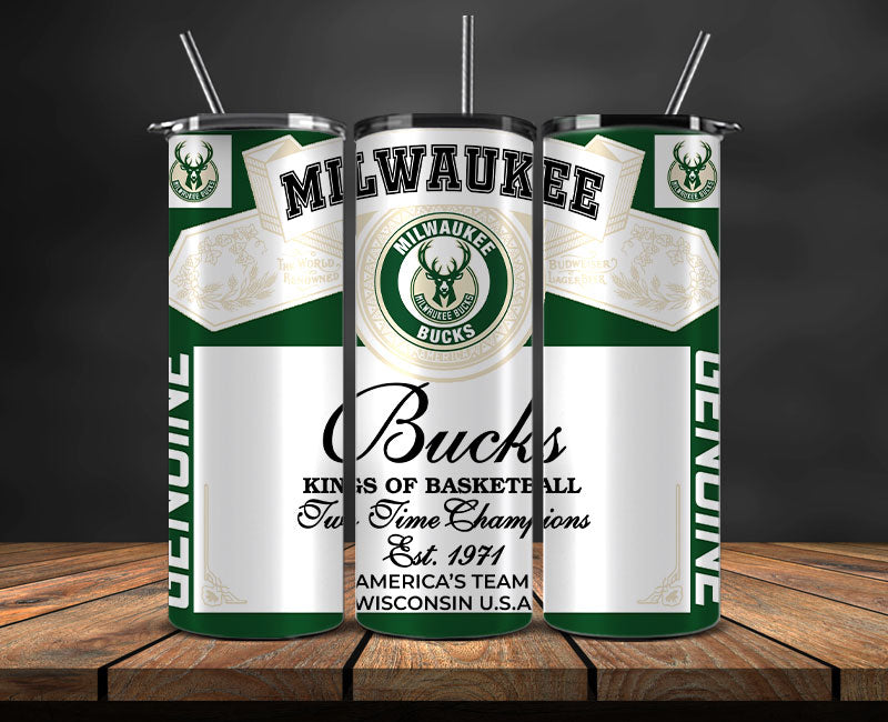 Milwaukee Bucks Tumbler Wrap, Basketball Design,NBA Teams,NBA Sports,Nba Tumbler Wrap,NBA DS-39