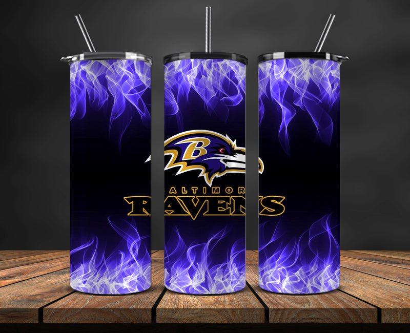Ravens Tumbler Wrap ,Tumbler 20oz with fire effect 03