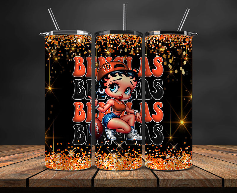 Cincinnati Bengals Tumbler Wraps, NFL Tumbler Wrap By AI, AI Tumbler Wrap 3