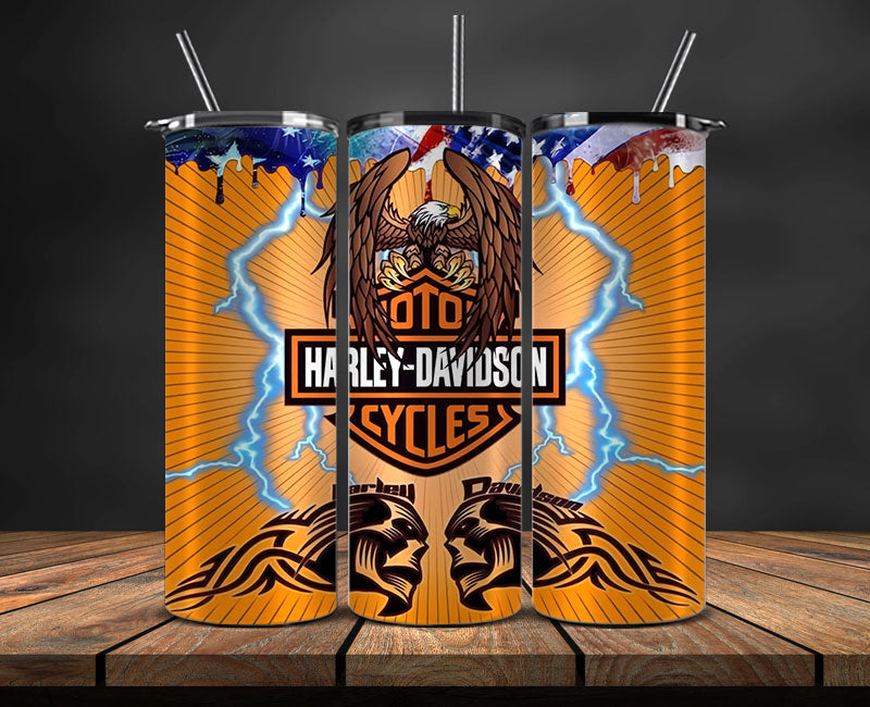 Harley Skinny Tumbler Png, Motor Harley Digital Tumbler Wrap, Harley Tumbler Wrap New 40