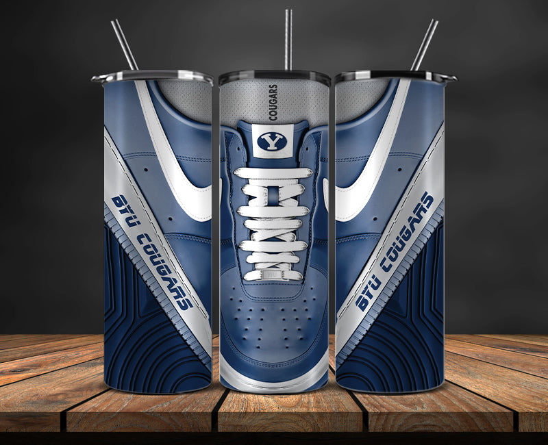 Byu Cougars Sneaker Tumbler Wrap , College Sneaker Tumbler Wrap 40