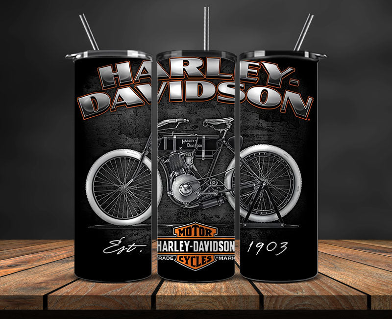 Harley Skinny Tumbler Png, Motor Harley Digital Tumbler Wrap, Harley Tumbler Wrap New 41