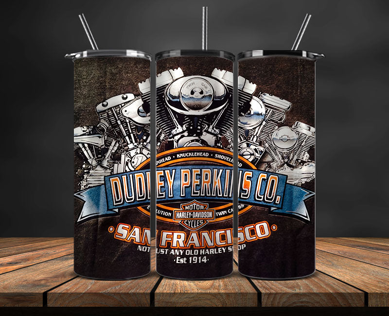 Harley Skinny Tumbler Png, Motor Harley Digital Tumbler Wrap, Harley Tumbler Wrap New 46