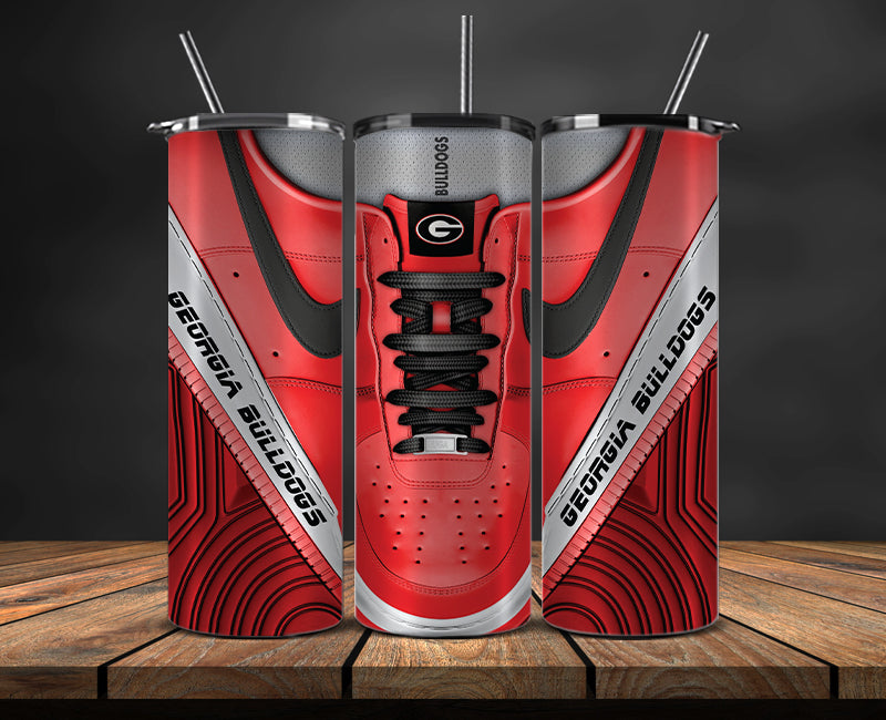 Georgia Bulldogs Sneaker Tumbler Wrap , College Sneaker Tumbler Wrap 04