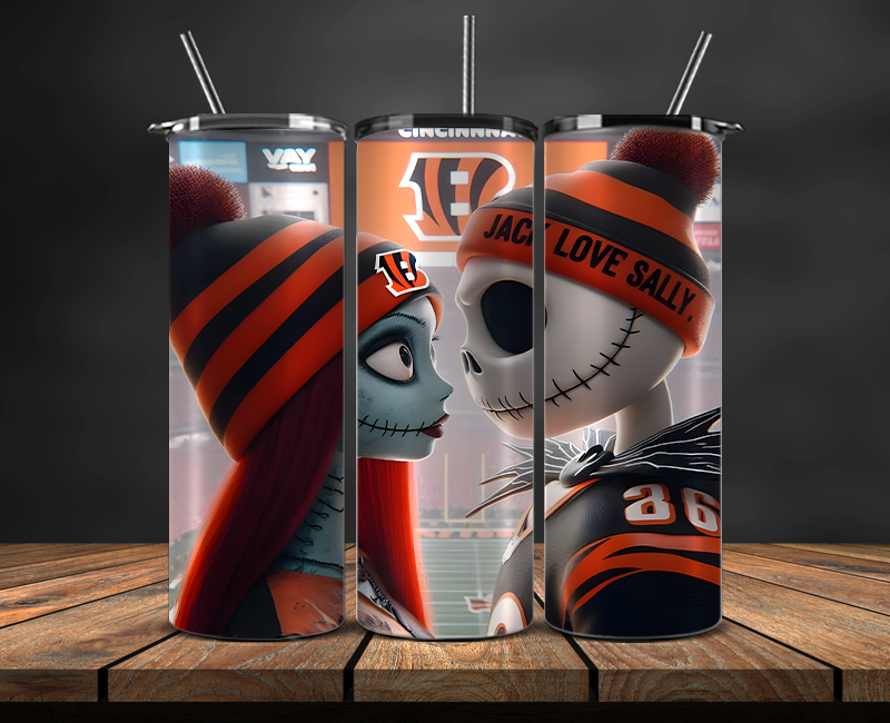 Cincinnati Bengals Tumbler Wrap, NFL Trendy Tumbler 04