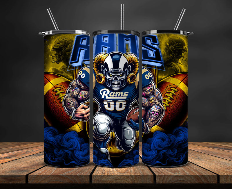 Los Angeles Rams Tumbler Wrap, NFL Tumbler Wrap By AI, AI Tumbler Wrap 51