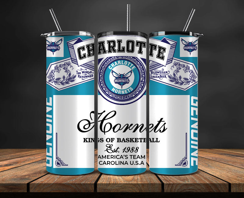 Charlotte Hornets Tumbler Wrap, Basketball Design,NBA Teams,NBA Sports,Nba Tumbler Wrap,NBA DS-51