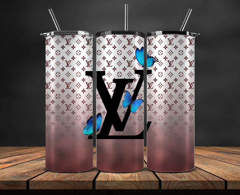 LV Tumbler Wrap, Lv Tumbler Png, Lv Logo, Luxury Tumbler Wraps, Logo Fashion Design 52