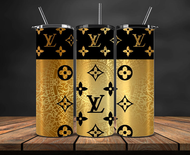 LV Tumbler Wrap, Lv Tumbler Png, Lv Logo, Luxury Tumbler Wraps, Logo Fashion Design 56