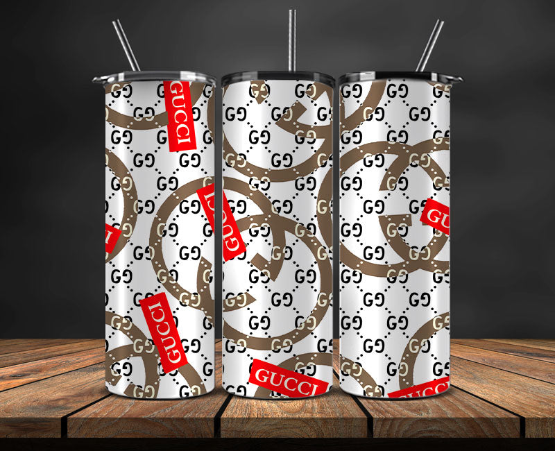 Gucci Tumbler Wrap, Gucci Tumbler Png, Gucci Logo, Luxury Tumbler Wraps, Logo Fashion Design 57