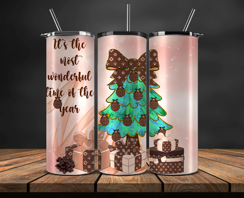 Fashion Style Tumbler Wrap , Luxury Logo Brand 85