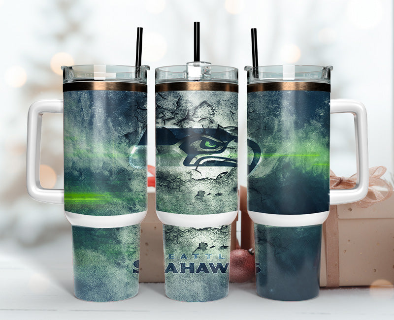 Seattle Seahawks Tumbler 40oz Png, 40oz Tumbler Skinny 61