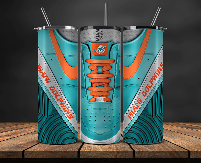 Miami Dolphins Tumbler Wrap, NFL Sneaker Tumbler Wrap 62
