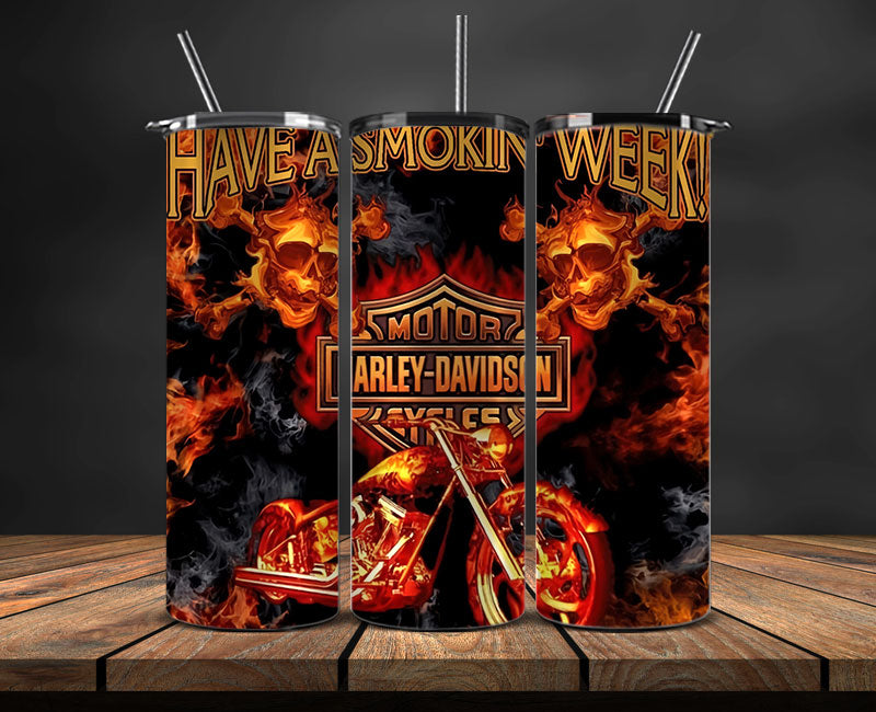 Harley Skinny Tumbler Png, Motor Harley Digital Tumbler Wrap, Harley Tumbler Wrap New 62