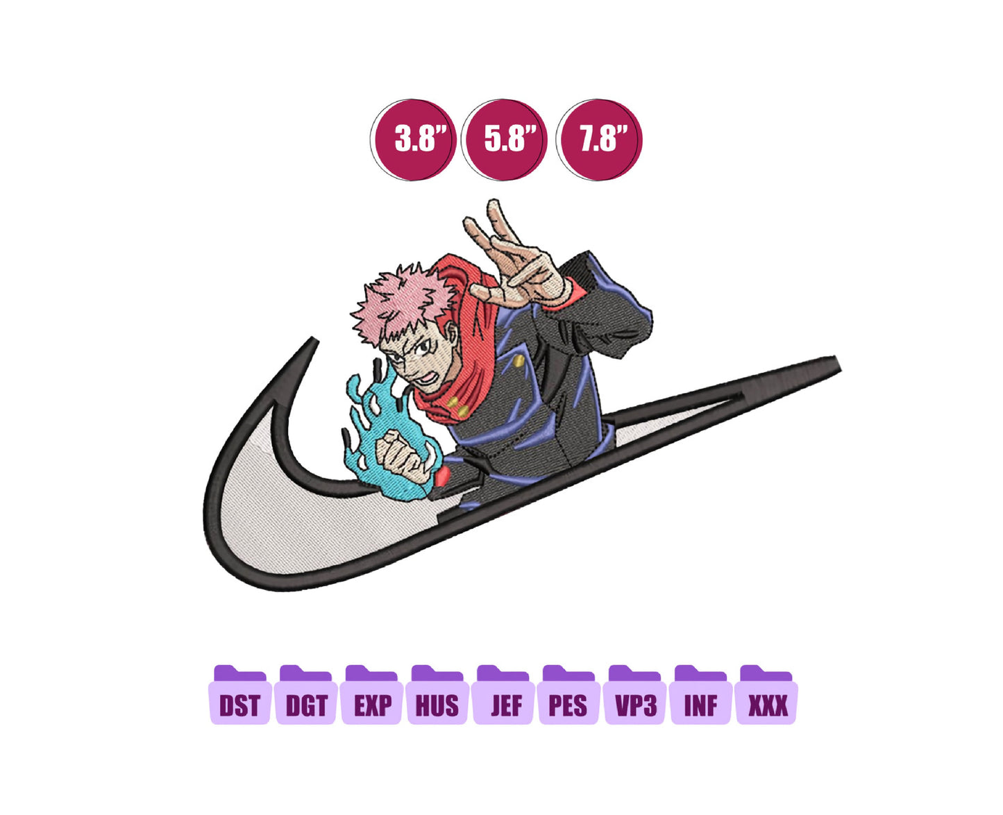 Ni ke Yuji Anime Embroidery Design, Ni ke Anime Embroidery Designs 62