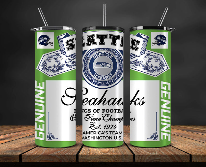 Seattle Seahawks Tumbler Wrap,Vintage Budweise Tumbler Wrap DS 62