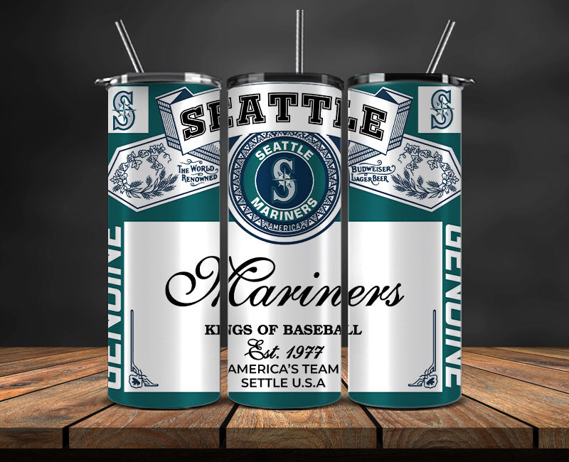 Seattle Mariners Tumbler Wrap, MLB Tumbler Wrap New-63