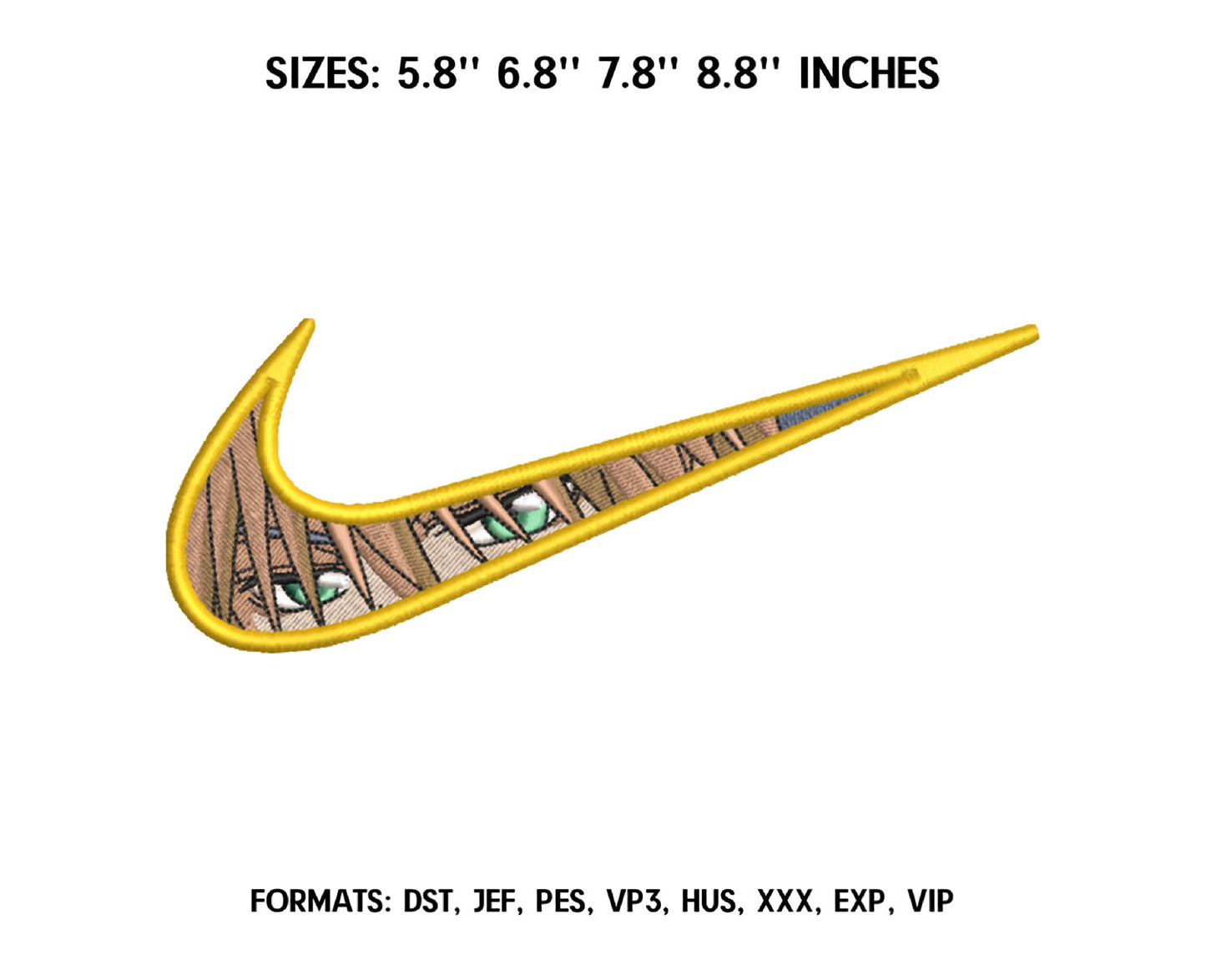 Swoosh Takumi Usui Anime Embroidery Design, Ni ke Anime Embroidery Designs 65