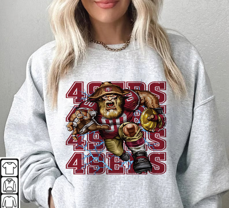 San Francisco 49ers Football Sweatshirt png , T-Shirt Png, NFL T-Shirt Design 65