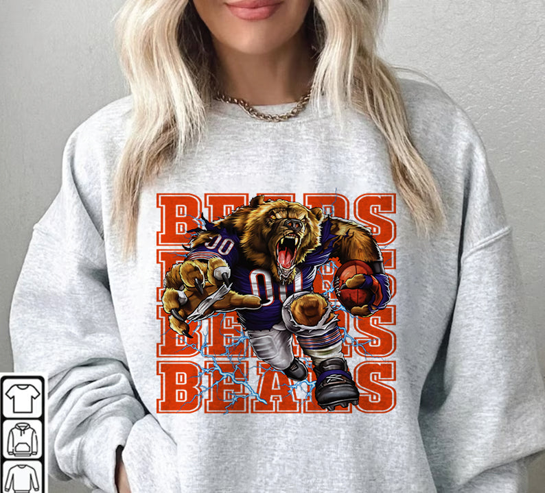Chicago Bears Football Sweatshirt png , T-Shirt Png, NFL T-Shirt Design 66