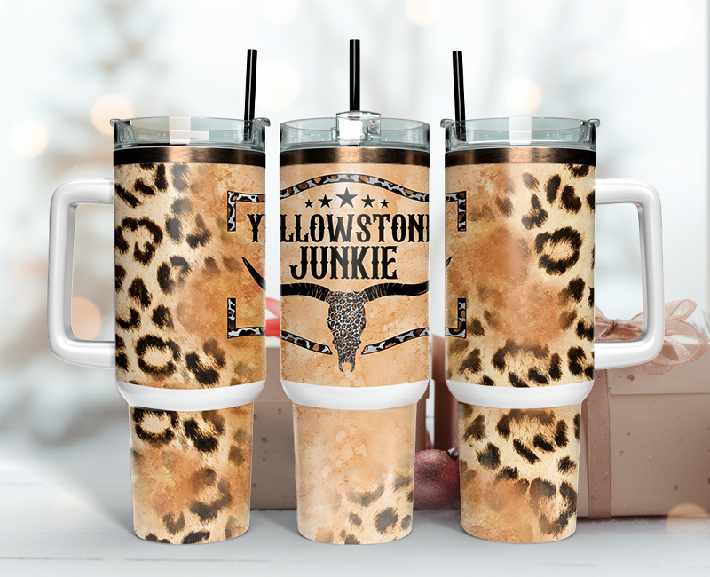Yellowstone Tumbler Wrap 40oz , 40oz Tumbler Sublimation Png , Tumbler Wrap 06