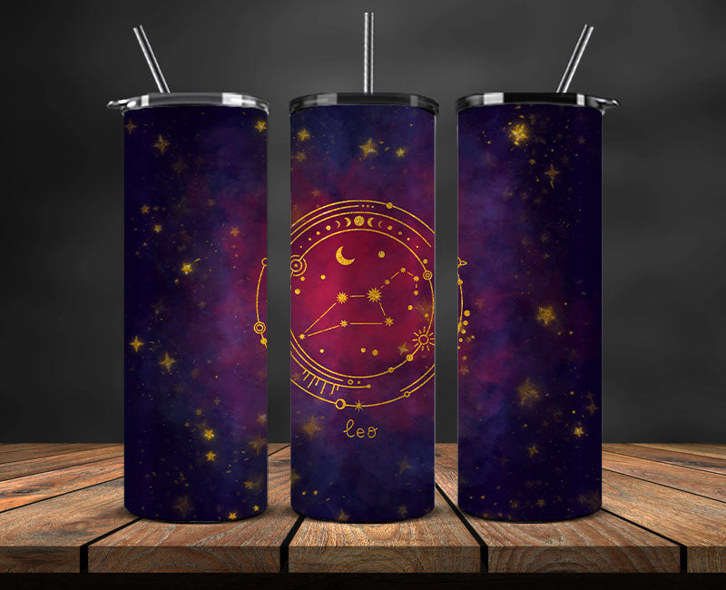 Zodiac Skinny Tumbler , Zodiac Tumbler Wrap Template 06