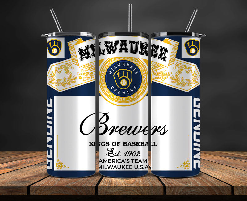 Milwaukee Brewers Tumbler Wrap, MLB Tumbler Wrap New-71