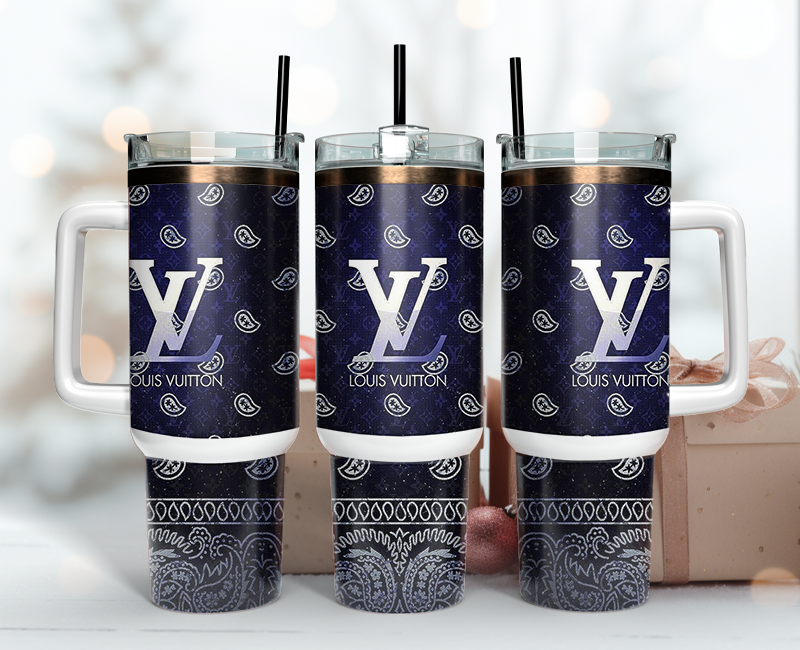 Louis Vuitton Tumbler Wrap 40oz, Logo Fashion Tumbler Wrap 40oz, Tumbler 40oz Png 75