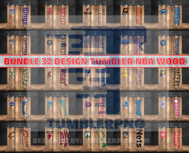 Bundle NBA Logo Tumbler Wrap,Bundle Sport Tumbler ,NBA DS 75