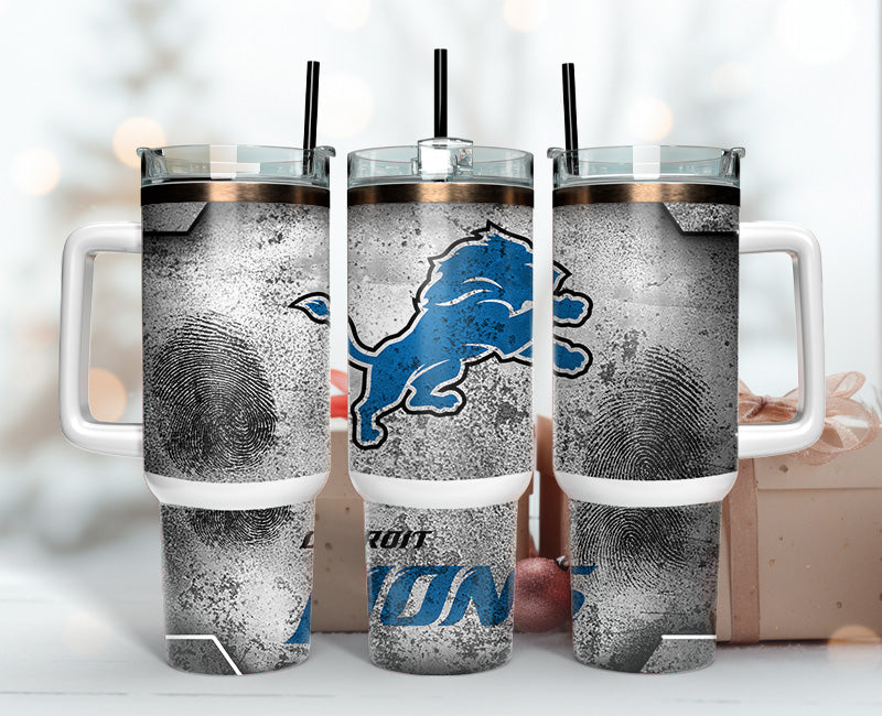 Detroit Lions Tumbler 40oz Png, 40oz Tumbler Skinny 75