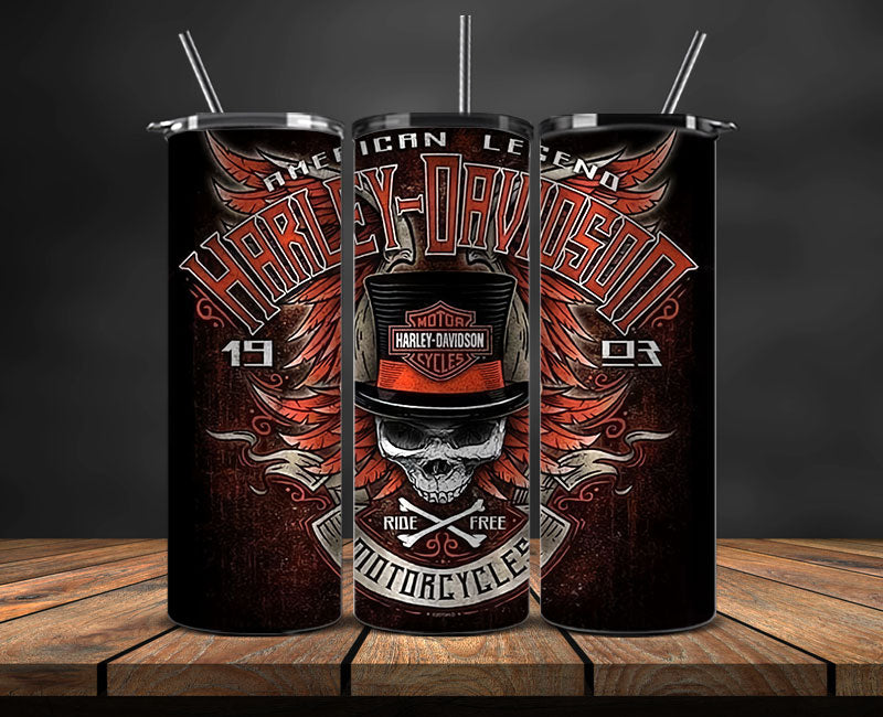 Harley Skinny Tumbler Png, Motor Harley Digital Tumbler Wrap, Harley Tumbler Wrap New 75