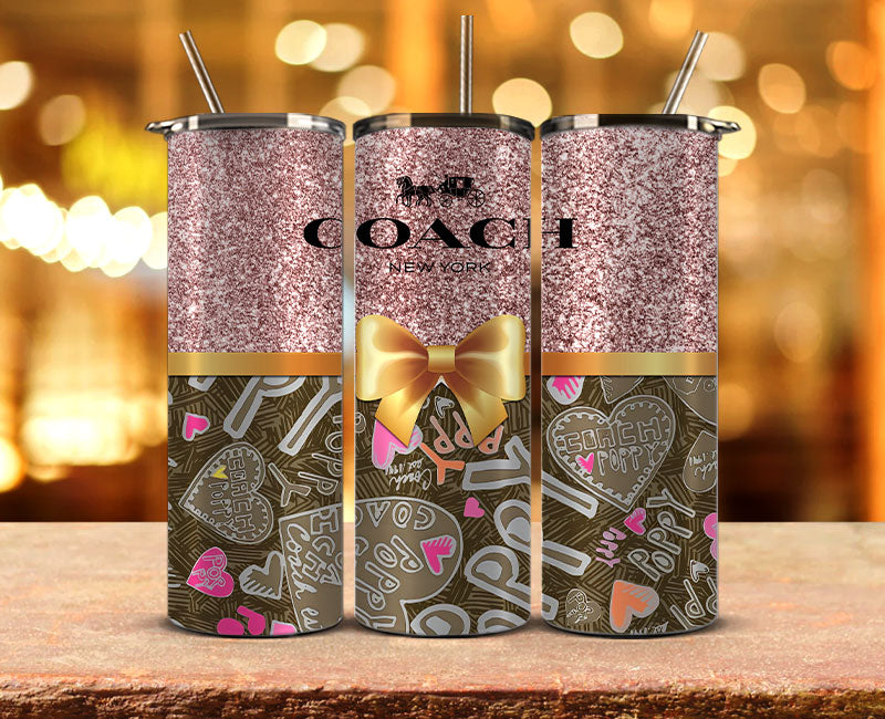 Coach Tumbler Wrap, Coach Tumbler Png, Coach Logo,Luxury Logo Brand 79