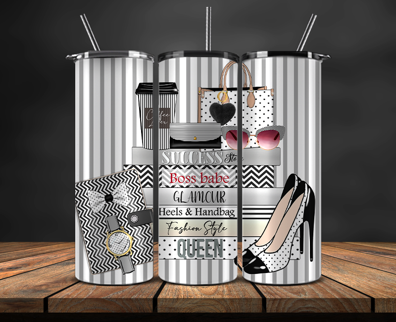 Fashion Style Tumbler Wrap , Luxury Logo Brand 87